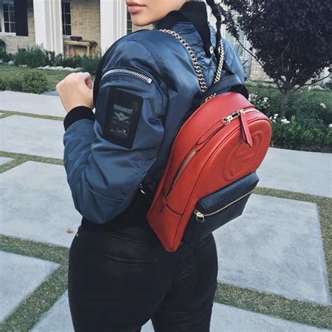 black gucci backpack kylie jenner|7 best bags owned by The Kardashian.